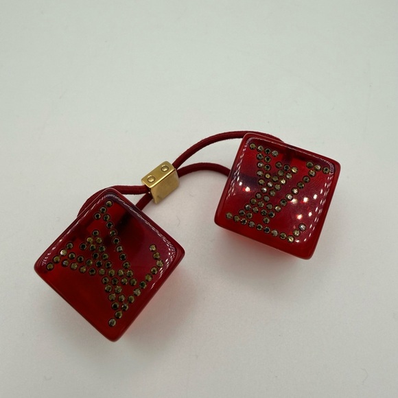 Louis Vuitton Red Translucent Hair Accessory - Picture 6 of 11